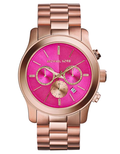 michael kors pink face rose gold watch|mk rose gold watch sale.